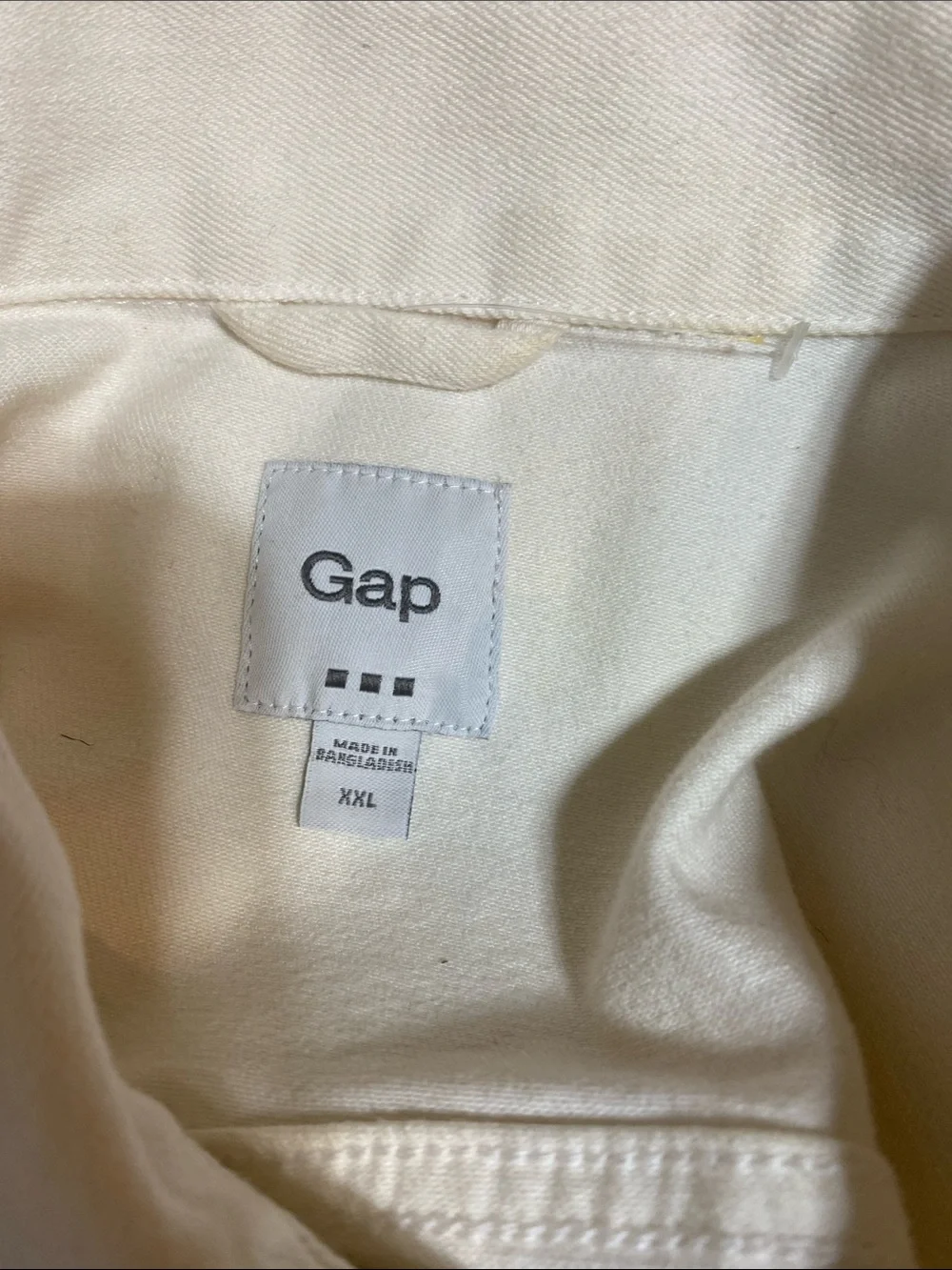 GAP Vintage 1969 White Women's Denim Jacket the Year Is On Each Button